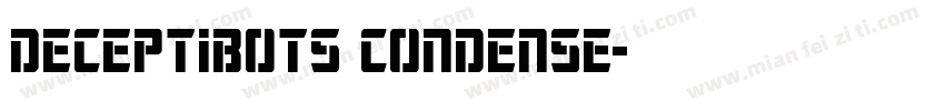 Deceptibots Condense字体转换
